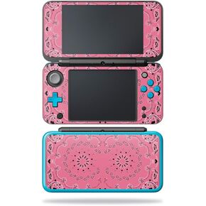MightySkins Skin Compatible with Nintendo New 2DS XL - Pink Bandana | Protective, Durable, and Unique Vinyl Decal wrap Cover | Easy to Apply, Remove, and Change Styles | Made in The USA