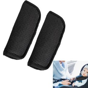 2 Pack Car Seat Strap Covers,Comfortable Car Seat Straps Shoulder for Kids,Universal Car Belt Strap Covers for Newborns Infants Kids,Seatbelt Holder Pad for Car