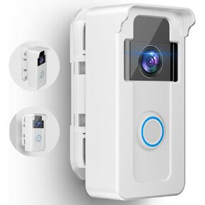 Ring Doorbell Mount, Anti-Theft Video Doorbell Angle Mount for Apartment with 45 to 135 Degree Adjustable, Ring/Blink/Eufy Wireless Camera Doorbell Bracket Holder