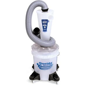 Oneida Air Systems Dust Deputy 2.5 Deluxe All Clear Cyclone Separator Kit Versatile, Sturdy and Portable Dust and Bulk Debris Collector