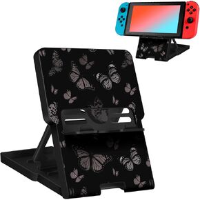 for Nintendo Switch Stand Holder Cute - for Nintendo Switch Holder Stand for OLED Boys Girls Teen Girly Design Cool Style Adjustable Portable Foldable Switch Accessories, Strawberry Festival