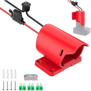 Power Wheel Adapter for Milwaukee M12 Battery Adapter 12V Power Wheel Battery Conversion Kit with Fuse & Switch & Wire Terminals 12AWG Wire for DIY Ride On Truck and Rc Toys
