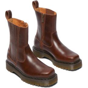 Dr. Martens Women's Amaayah Lo Leather Bex Pull-on Boots Fashion