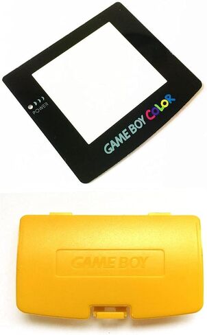 Battery Back Door Cover Lid + Glass Screen Lens for Nintendo Game Boy Color GBC Replacement (Green) in Saudi Arabia
