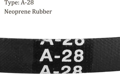 A-44 Drive V-Belt - [44-inch Inside Circumference] A-Section Rubber Drive Belt Wrapped for Transmission Use in Saudi Arabia