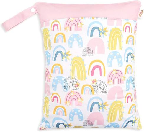 Waterproof Wet Dry Bags, Swimsuit Gym Bag, Baby Cloth Diapers, Travel, Beach, Makeup Bag, Dirty Clothes Storage Bag, Washable Reusable Wet and Dry Bag (multicolored plant-01) in Saudi Arabia