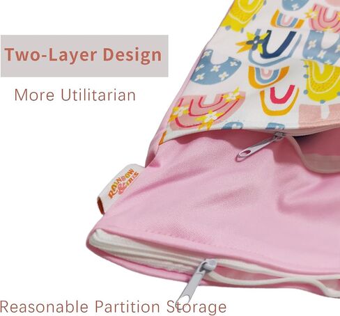 Waterproof Wet Dry Bags, Swimsuit Gym Bag, Baby Cloth Diapers, Travel, Beach, Makeup Bag, Dirty Clothes Storage Bag, Washable Reusable Wet and Dry Bag (multicolored plant-01) in Saudi Arabia
