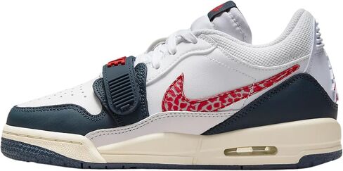 Air Jordan Legacy 312 Low Big Kids' Shoes (CD9054-101, Summit White/FIRE RED-TECH Grey-Black) Size 6 in Saudi Arabia