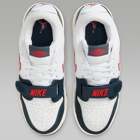 Air Jordan Legacy 312 Low Big Kids' Shoes (CD9054-101, Summit White/FIRE RED-TECH Grey-Black) Size 6 in Saudi Arabia