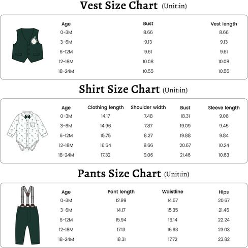 Baby Boy Clothes Suit Infant Gentleman Wedding Outfit Dress Shirt+Bowtie+Vest+Corsage+Suspender+Pants 6Pcs Set 0-24M in Saudi Arabia