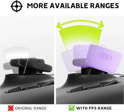 مجموعة مقابض الإبهام الواقية من ELETIUO مكونة من 8 قطع متوافقة مع Xbox Series X/S وXbox One وXbox One X/S، أغطية عصا إبهام سيليكون مضادة للانزلاق مع 4 تصميمات، أغطية عصا تناظرية مخصصة، أرجواني in Kuwait