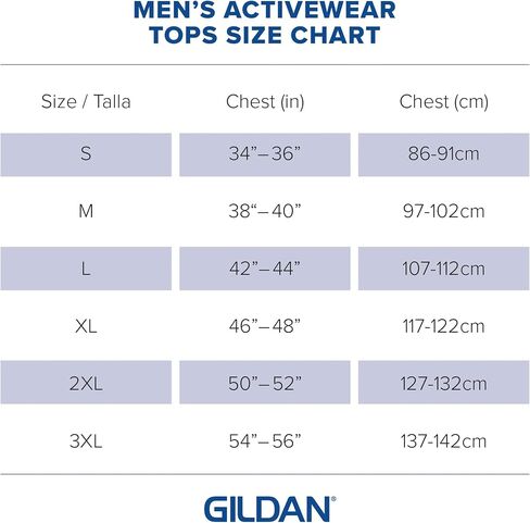 تي شيرت Gildan رجالي بأكمام طويلة من Gildan، طراز G8400، 2 قطعة (عبوة من قطعتين) in Kuwait
