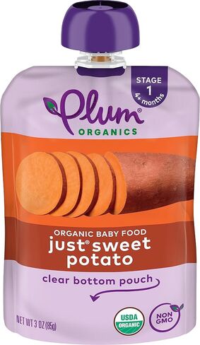 Plum Organics Stage 1, Organic Baby Food, Just Sweet Potato, 3 Oz in Saudi Arabia
