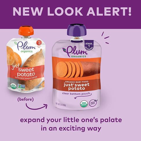 Plum Organics Stage 1, Organic Baby Food, Just Sweet Potato, 3 Oz in Saudi Arabia