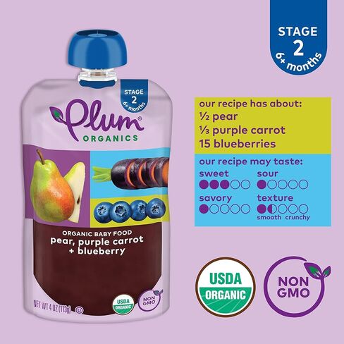 Plum Organics Stage 1, Organic Baby Food, Just Sweet Potato, 3 Oz in Saudi Arabia