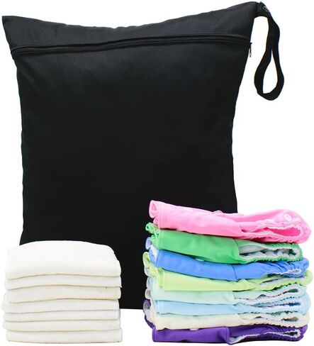 Baby Clothes Bag Swimming Wet Bag Washable Travel Bag Waterproof Swimsuit Bag Infant Daycare Bag Wet Dry Gym Bag Large Laundry Bag in Saudi Arabia