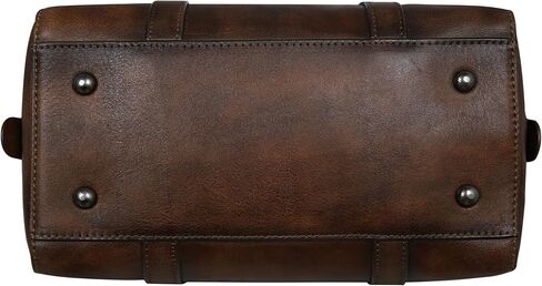 Iswee Medium Leather Crossbody Bag Women Purses and Handbags Satchel Bag Retro Shoulder Purse Work Tote Hobo Bags Top Handle (Brown) in Kuwait