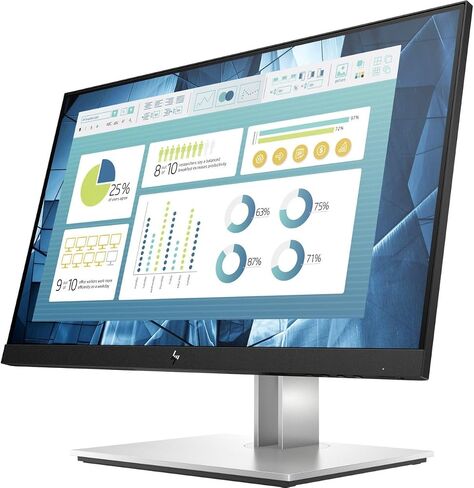 HP E23 G4 Monitor 9VF96AA#ABA Bundle with Docztorm Dock, 23" FHD IPS (1920x1080) 60Hz Display, 1 DP, HDMI, VESA Mount (100x100 mm), Ideal for Home & Business, Black/Silver (2024 Latest Model) (2 Pack) in Saudi Arabia