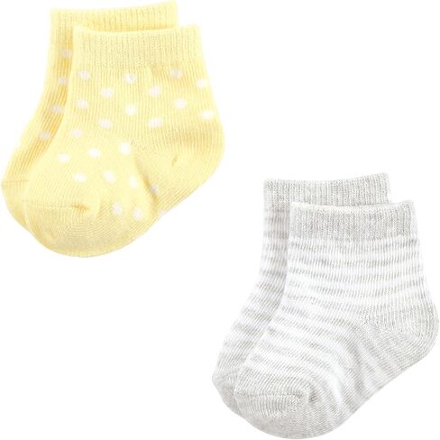 Hudson Baby Baby Girls Sock and Headband 12pc Set, Mom Dad, 0-9 Months in Saudi Arabia