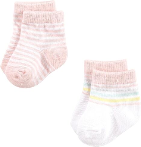 Hudson Baby Baby Girls Sock and Headband 12pc Set, Mom Dad, 0-9 Months in Saudi Arabia