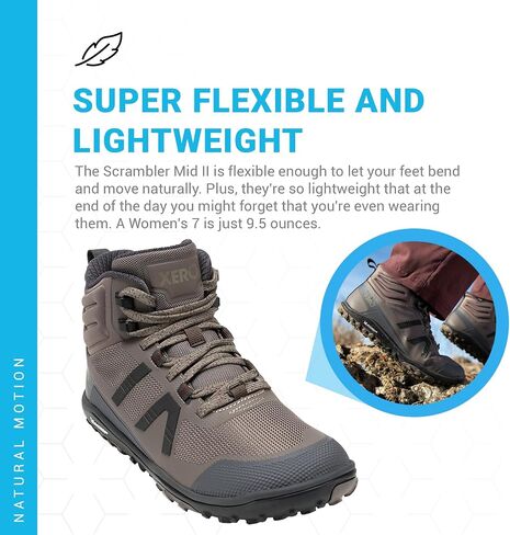 حذاء Xero Scrambler Mid II WP Asphalt/Sea Moss مقاس نسائي 6.5 in Kuwait