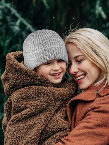 Glooarm 3 Pack Baby Beanie Toddler Boys Girls Beanie Knit Warm Winter Hats Newborn Infant Cuffed Caps, 0-5 Years in Saudi Arabia