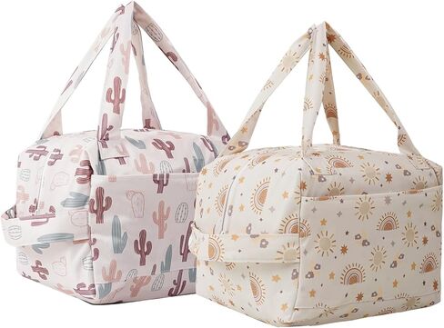 Lmbabter 2PCS Diaper Wet Bag Convertible Diaper Tote Bag Stroller Hanging Bag Nappy Organizer Pod for Swim,Baby,Gym Bag,Travel Bag (Sun) in Saudi Arabia