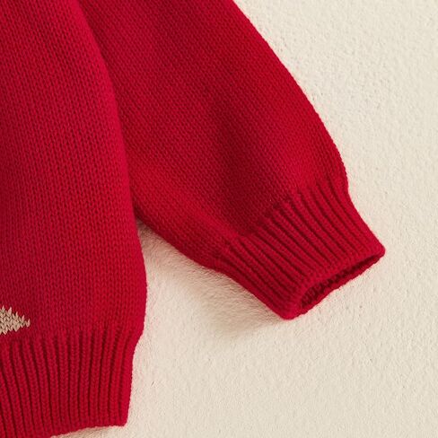 طفل رضيع فتاة متماسكة سترة عيد الميلاد الزي الغزلان البلوز Crewneck البلوز سترة عيد الميلاد الدافئة in Saudi Arabia