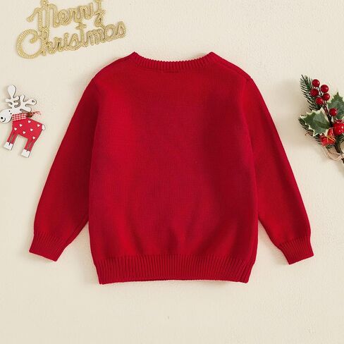 طفل رضيع فتاة متماسكة سترة عيد الميلاد الزي الغزلان البلوز Crewneck البلوز سترة عيد الميلاد الدافئة in Saudi Arabia