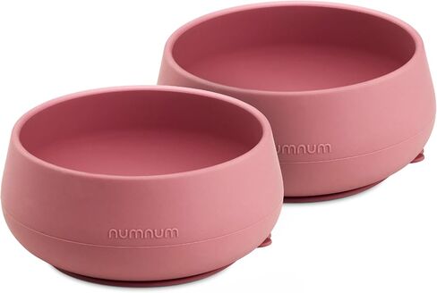 NumNum Suction Bowls | Extra Strong Suction | Non-Slip Design | Durable 100% Food Grade Silicone BPA-Free | for Babies & Toddlers 4 months+, 2 Baby Bowls (Blue) in Saudi Arabia