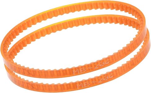 Kozelo 2Pcs MB380 Standard Sewing Machine Motor Belts - [380mm Girth x 4mm Thickness ] Polyurethane Motor Drive V-Belt for Household Electric Sewing Machine Use, Single Tooth, Orange in Saudi Arabia