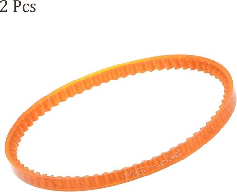 Kozelo 2Pcs MB380 Standard Sewing Machine Motor Belts - [380mm Girth x 4mm Thickness ] Polyurethane Motor Drive V-Belt for Household Electric Sewing Machine Use, Single Tooth, Orange in Saudi Arabia