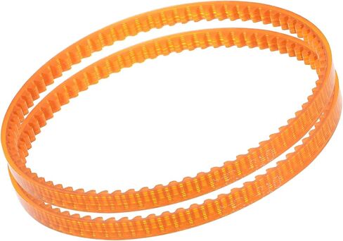 Kozelo 2Pcs MB380 Standard Sewing Machine Motor Belts - [380mm Girth x 4mm Thickness ] Polyurethane Motor Drive V-Belt for Household Electric Sewing Machine Use, Single Tooth, Orange in Saudi Arabia