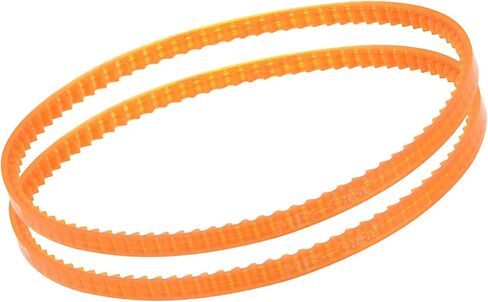 Kozelo 2Pcs MB380 Standard Sewing Machine Motor Belts - [380mm Girth x 4mm Thickness ] Polyurethane Motor Drive V-Belt for Household Electric Sewing Machine Use, Single Tooth, Orange in Saudi Arabia