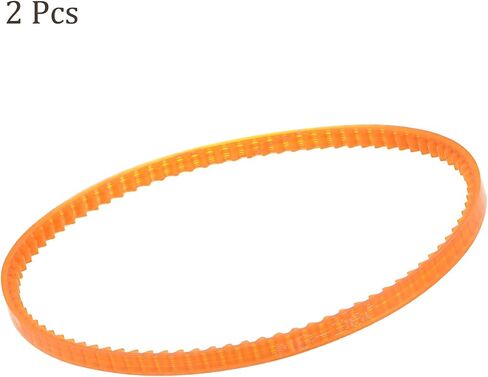 Kozelo 2Pcs MB380 Standard Sewing Machine Motor Belts - [380mm Girth x 4mm Thickness ] Polyurethane Motor Drive V-Belt for Household Electric Sewing Machine Use, Single Tooth, Orange in Saudi Arabia