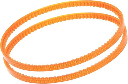 Kozelo 2Pcs MB380 Standard Sewing Machine Motor Belts - [380mm Girth x 4mm Thickness ] Polyurethane Motor Drive V-Belt for Household Electric Sewing Machine Use, Single Tooth, Orange in Saudi Arabia