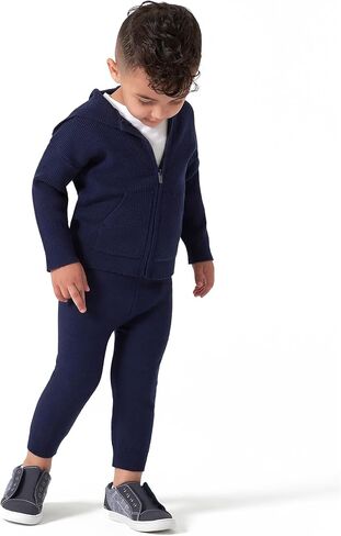 Modern Moments unisex-baby Toddler Hooded Sweater Knit Jacket & Jogger in Saudi Arabia