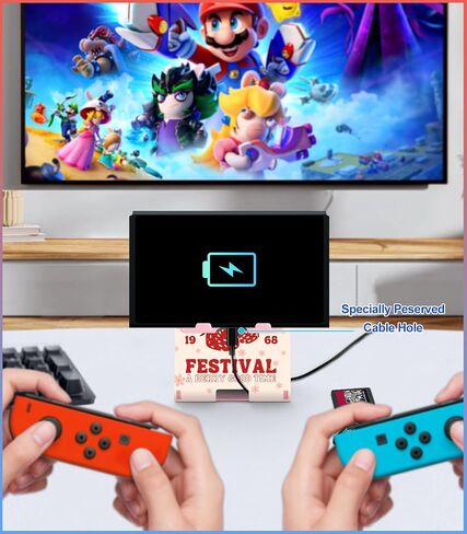 حامل حامل لنينتندو سويتش لطيف - من أجل نينتندو سويتش حامل حامل لـ OLED بنين بنات في سن المراهقة تصميم رائع نمط قابل للتعديل محمول قابل للطي ملحقات التبديل، مهرجان الفراولة in Saudi Arabia