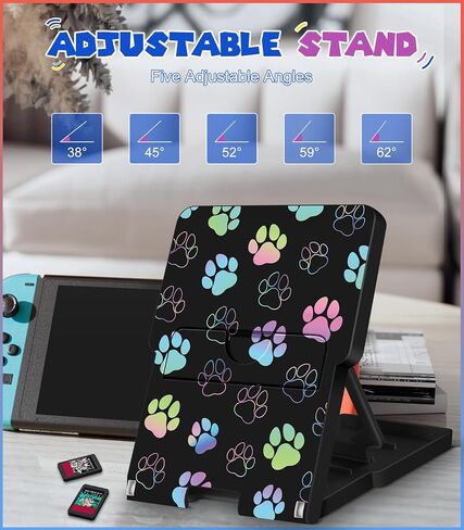 for Nintendo Switch Stand Holder Cute - for Nintendo Switch Holder Stand for OLED Boys Girls Teen Girly Design Cool Style Adjustable Portable Foldable Switch Accessories, Strawberry Festival in Kuwait
