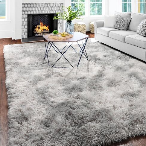 Amdrebio Blue Area Rugs for Bedroom, Fuzzy Fluffy Rug 5x8 for Living Room, Cute Plush Carpet for Kid Girl Boy Room, Shaggy Baby Rugs for Nursery, Shag Furry Corner Rug for Classroom, Turquoise Rug in Saudi Arabia