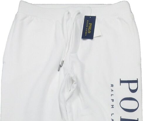 POLO RALPH LAUREN Men's Alpha Fleece Sweatpants (Polo White,XXL), XX-Large in Saudi Arabia