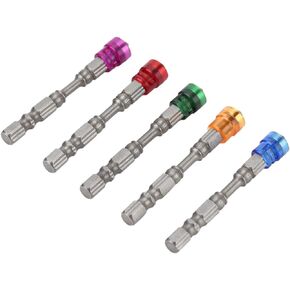 Walfront 5Pcs S2 Steel Magnetic Cross Head PH2 Screwdriver Bits Set for Drywall Screws 1/4inch Shank Magnetic Screwdriver Attachment(colorful), Screwdriver