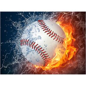 Baseball Wall Decals Peel and Stick for Boys Bedroom, Vinyl Baseball Wall Stickers for Boys Room, Baseball Theme Wall Decals Murals, Baseball Wall Decor for Boys Room,Baseball Decal Stickers for Wall