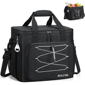 Soft Cooler Bag 35/45Can, Collapsible Cooler Insulated Leak Proof, Large Lunch Box for Men Women, Soft-Sided Cooler for Picnic, Grocery, Beach, Camping, Travel