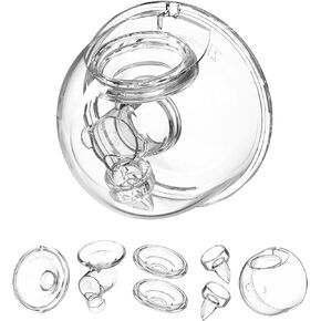 Wearable Breast Pump Replacement Parts, Milk Collector Cup Accessories, Compatible with TSRETE S12 S9 Kmaier S12, Include Duckbill Valve, 27mm Flange, Silicone Diaphragm, Linker in Kuwait