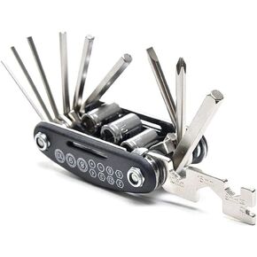 16 in 1 Bike Multitool, Portable Multi-Functional Road Bike Tools Emergency Maintenance Repair Cycling Mountain Bike Multitools For Bicycle Mountain Bike and Road Bike
