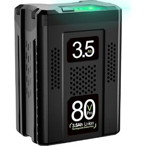 80V 3.5Ah Replacement for Greenworks 80V Battery GBA80200 GBA80250 GBA80400 GBA80500 Power Equipment Battery-High Capacity Upgraded for 4X Longer Runtime for Greenworks 80V Battery