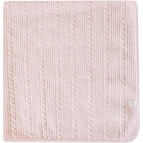 Copper Pearl Sweater Blanket: Super-Soft, Stretchy 36"x36" Chunky Knit Blanket, Perfect Knitted Baby Blanket for Newborns, Neutral Baby Blanket, Soft, Cozy, Heirloom Quality Baby Blankets - Ballerina