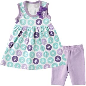 Hudson Baby baby-girls Dress and Cropped Leggings