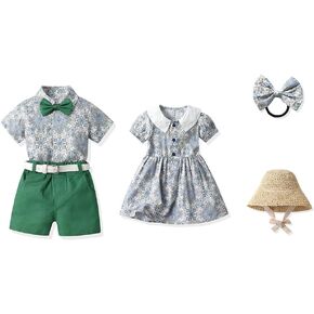 Baby Boys Girls Brother and Sister Matching Outfits Clothes